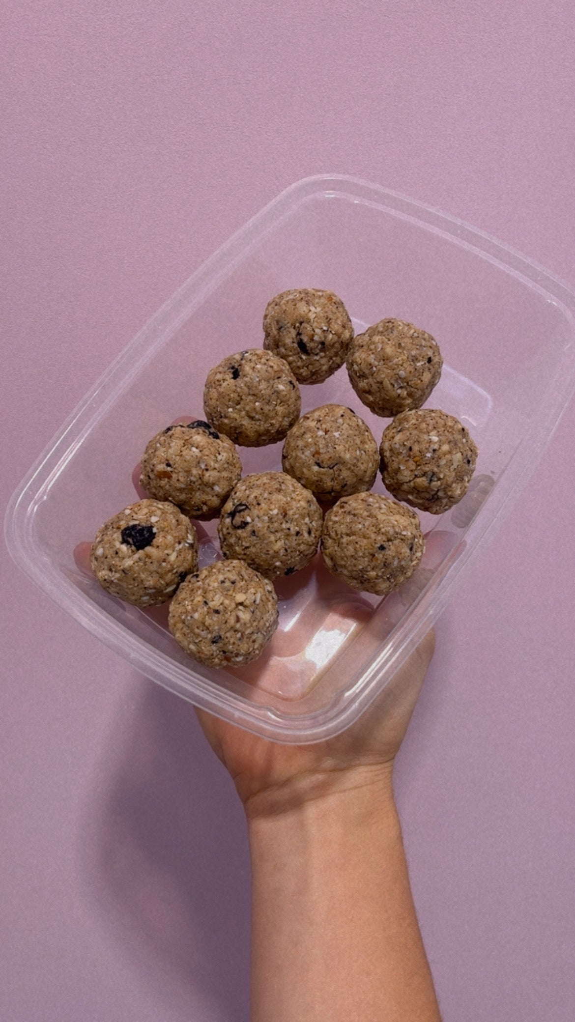 Boules '' crispy '' aux bleuets lyopilisés