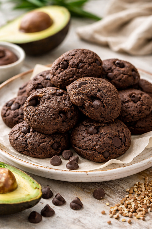 Galettes bombées à l’avocat, chocolat & sarrasin - Boîte de 8