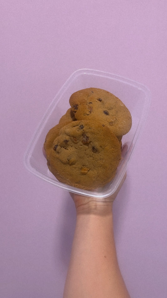 Galettes aux pêches & framboises séchées - Boîte de 6 (🌱)