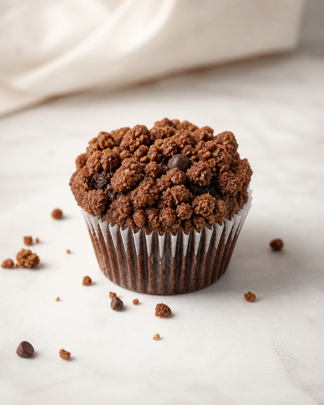Échantillon - Mini muffin double chocolat crumble