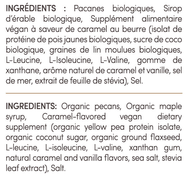Tartinade pacanes - érable (🌱) 225g