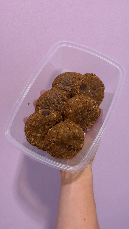 Biscuits aux noisettes & chocolat noir - Boîte de 6 (🌱)