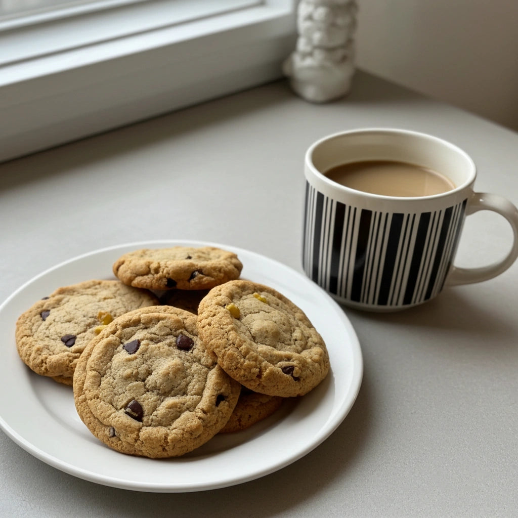 Biscuits à la poire séchée et brisures de chocolat noir